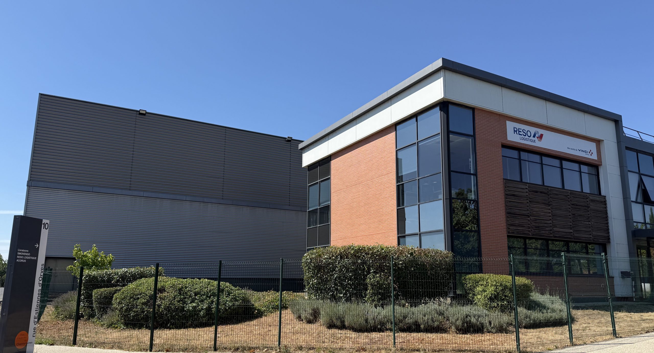 Site de RESO Logistique vue de face